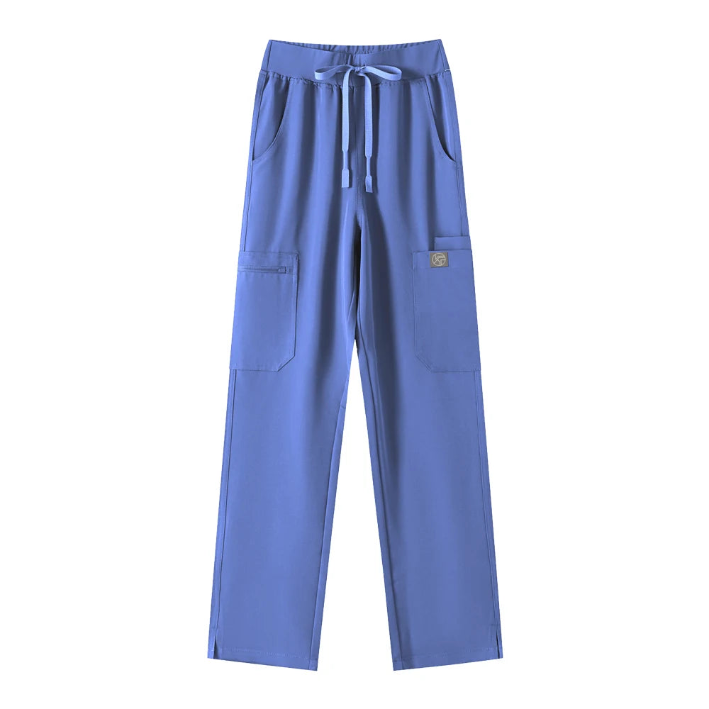 Women’s Antibacterial Scrubs Set – Soft V-Neck Top & Wrinkle-Resistant Pants