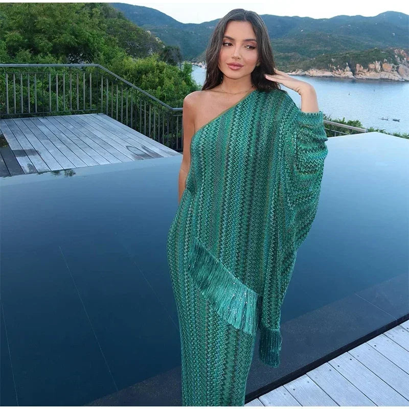 Women's Tassel Maxi Dress