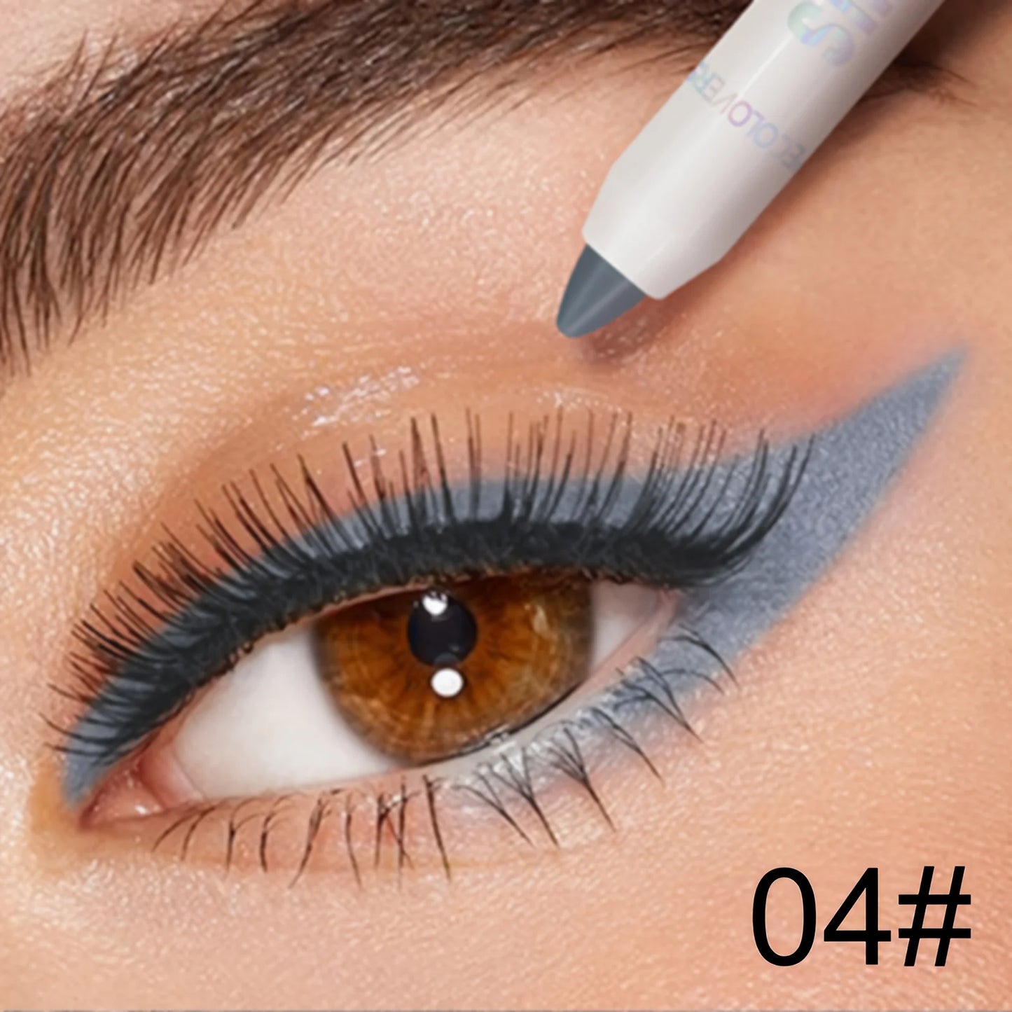 Waterproof Eyeshadow Stick – Long-Lasting, High-Pigment Shimmer & Matte Eye Pencil, Neutral Brown, Easy-Blend Crayon