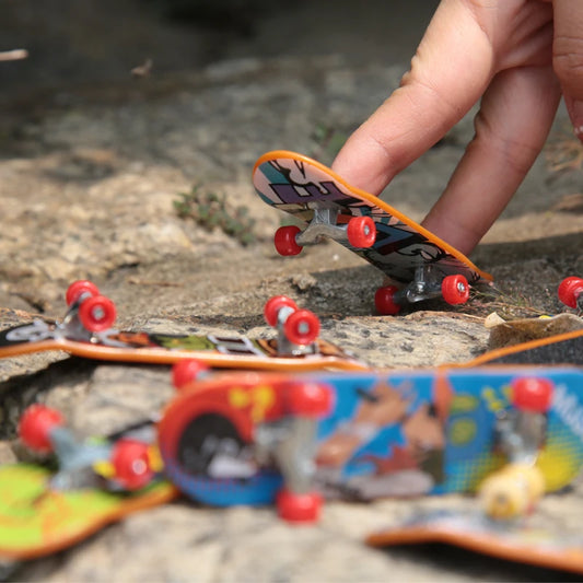 MEOA Mini Finger Skateboard and Scooter Set with Roller Skates, Drift Board, Replacement Wheels, Tools and Finger Clothing