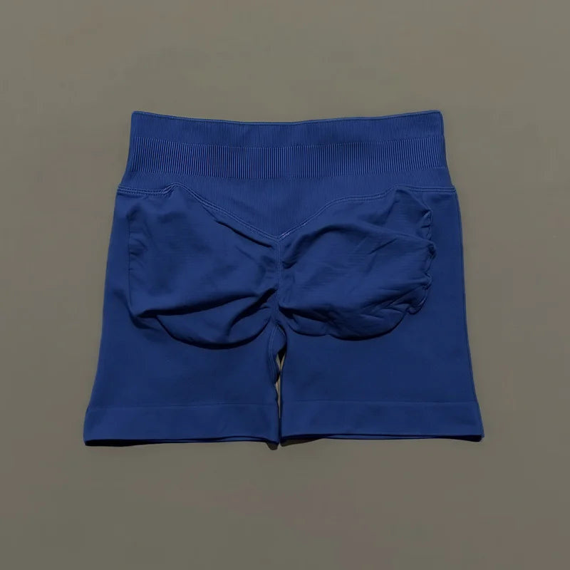 Women’s Seamless Biker Shorts – 4.5″ Low-Waist Fitness & Workout Shorts