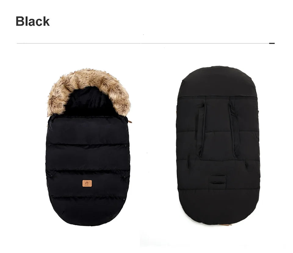 Baby Stroller Footmuff with Removable Collar