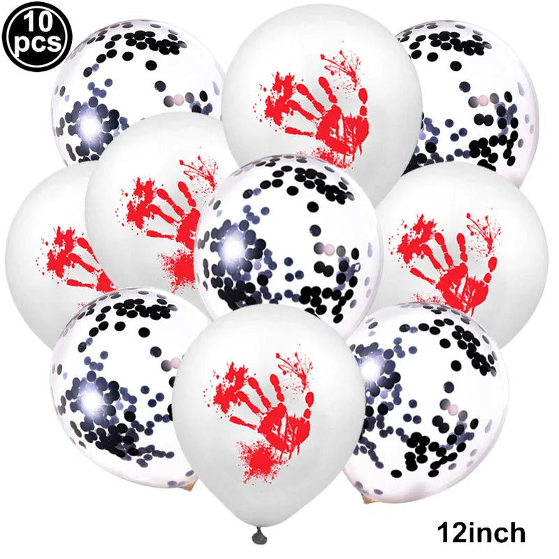 Halloween 12-Inch Latex Balloons for Spooky Party Decorations