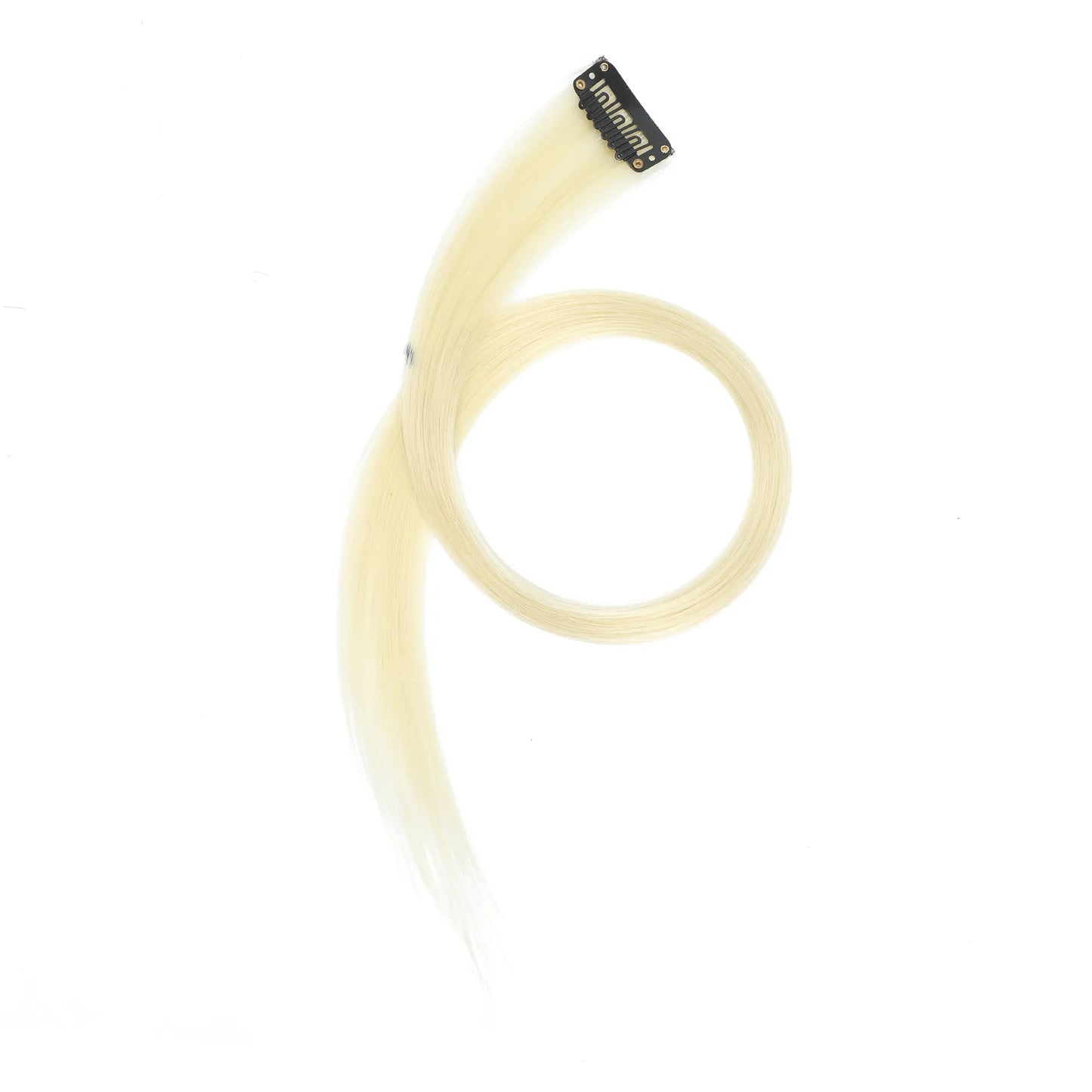 22-Inch Straight Clip-In Synthetic Hair Extensions – Colorful Highlight Hairpiece