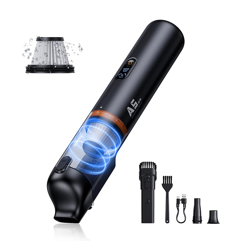 Baseus A5 Air Cordless Handheld Vacuum Cleaner – Powerful Suction for Car & Home