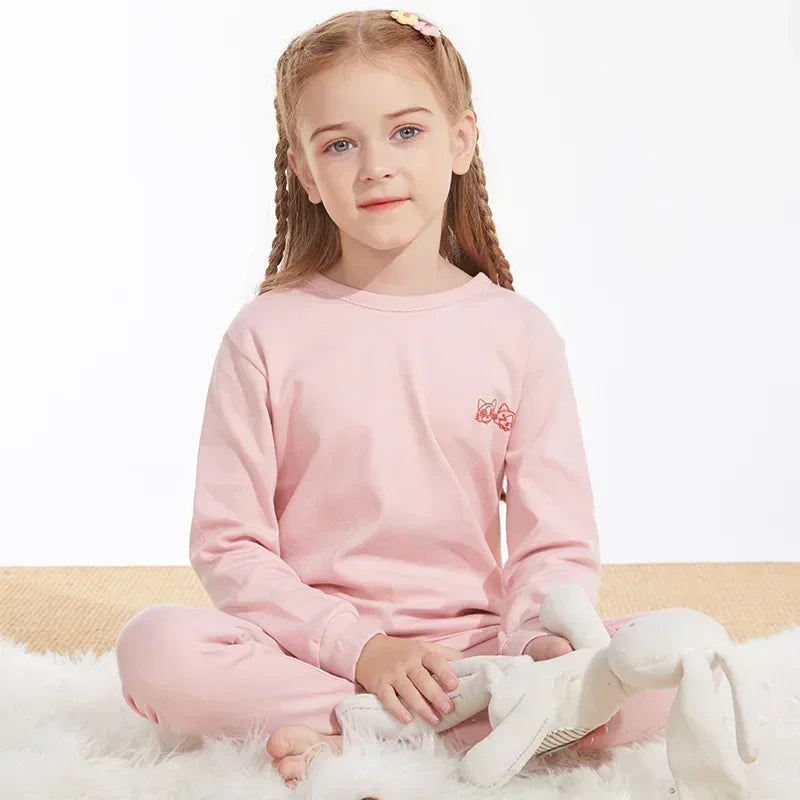 Kids Pajamas Set, 100% Cotton Soft Long Sleeve Sleepwear for Toddlers & Children Ages 2–13, Astronaut Print