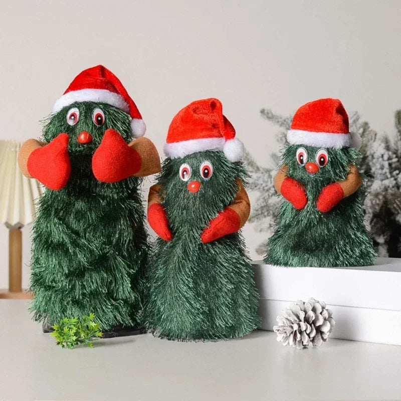 Dancing Christmas Tree with Music – Rotating Singing Doll, Funny Electric Toy, Christmas Decoration for Kids & Family