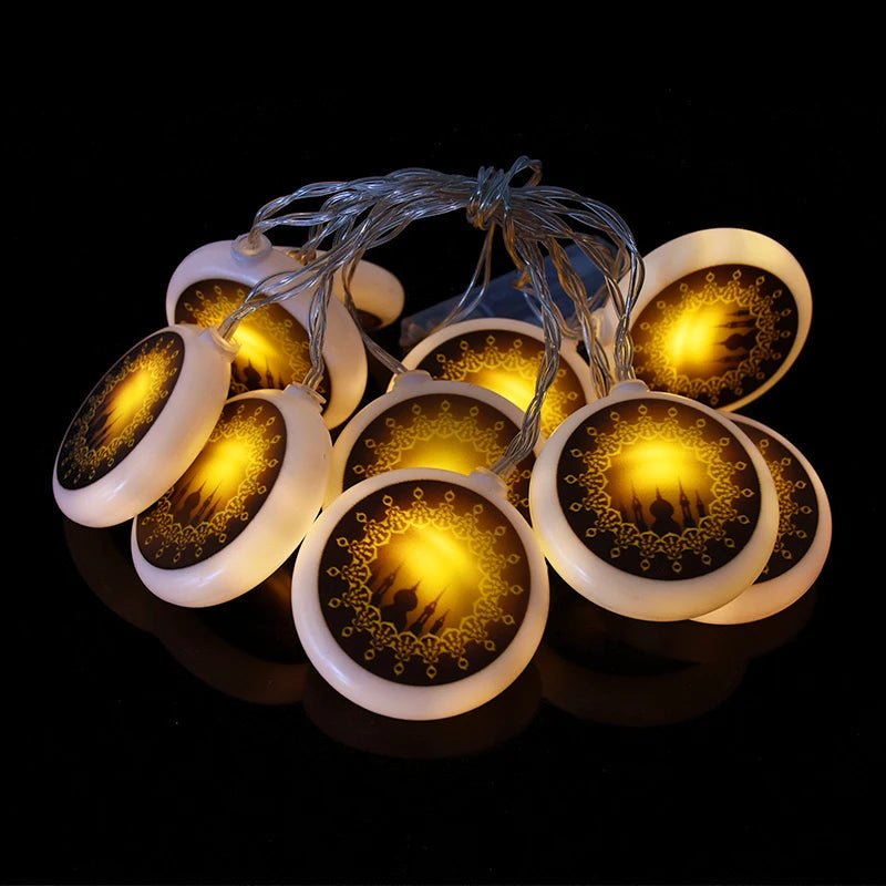 Ramadan & Eid LED Lantern String Lights – Decorative Hanging Lights for Home, Party & Festival Decor