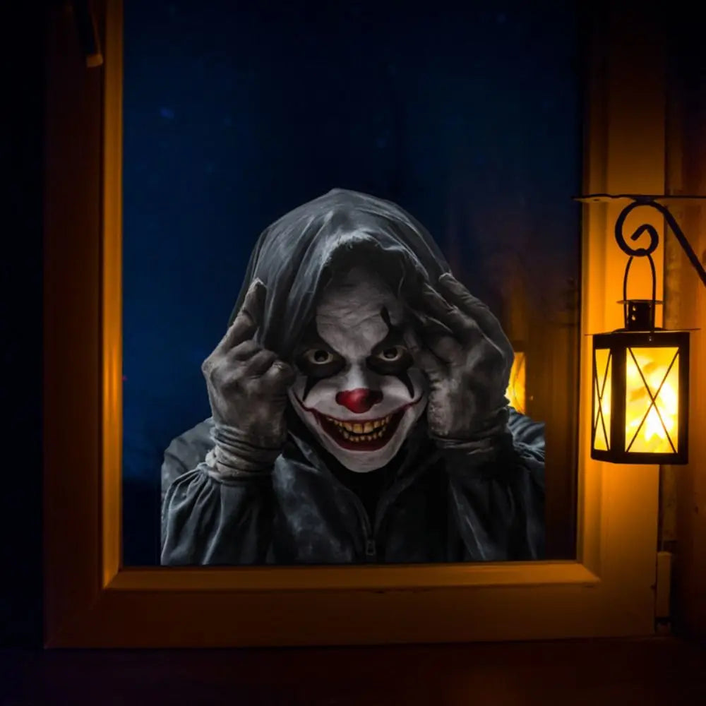 Halloween Spooky Face Static Window Cling