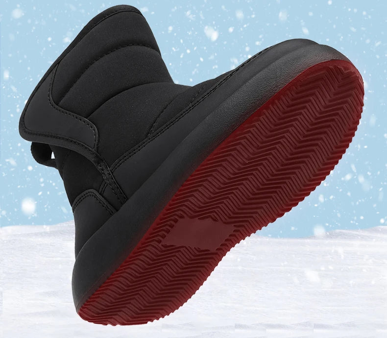 Winter Warm Kids Snow Boots – Plush, High-Top, Anti-Slip, Waterproof Cotton Shoes for Boys & Girls