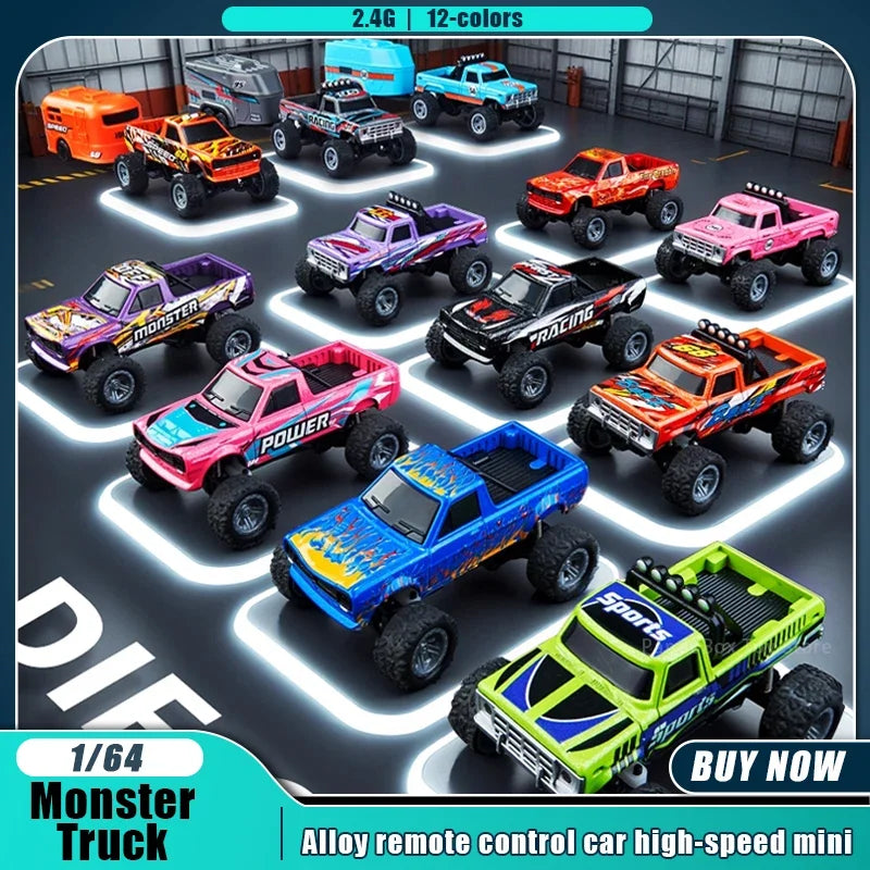 1/64 Scale Mini Alloy Remote Control Car – Portable RC Toy with Up to 60 Minutes Runtime – Fun Electronic Gift for Children