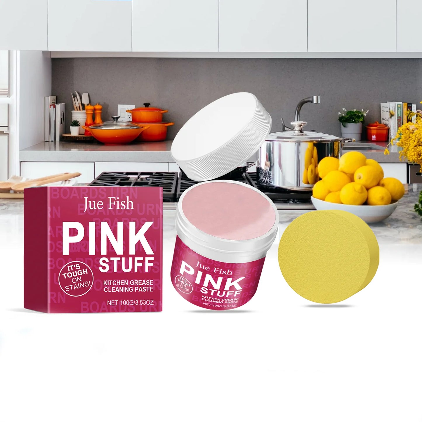 Heavy-Duty Oil Cleaning Cream – 100g Powerful Cookware & Kitchen Cleaner