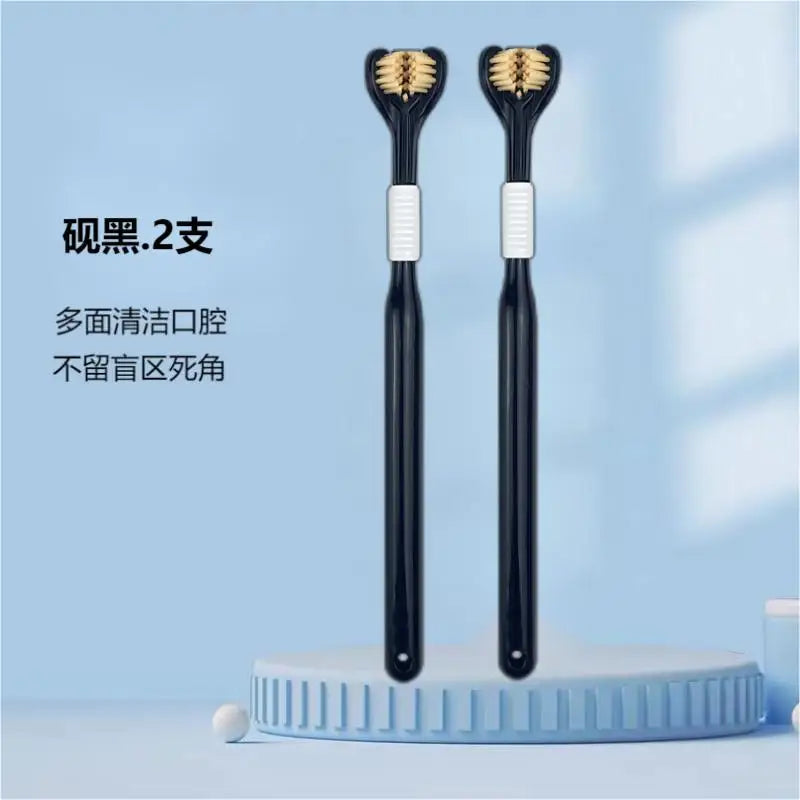 Three-Sided Toothbrush with Soft Ultra-Fine Bristles – Complete Oral Care & Gentle Teeth Cleaning