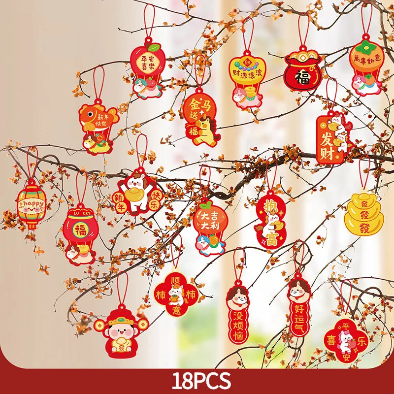 1 Pack Chinese New Year Hanging Decoration – Spring Festival Wall Ornament for Home & Party Decor
