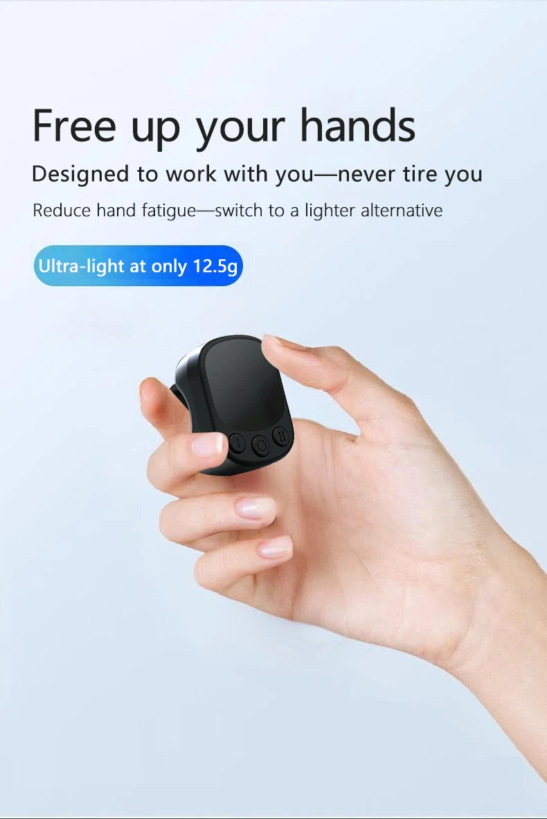 TikTok Mouse Ring Remote Control with Touchpad – Smart Screen Clicker Device, Continuous Auto Clicker, Scrolling Ring Remote Controller