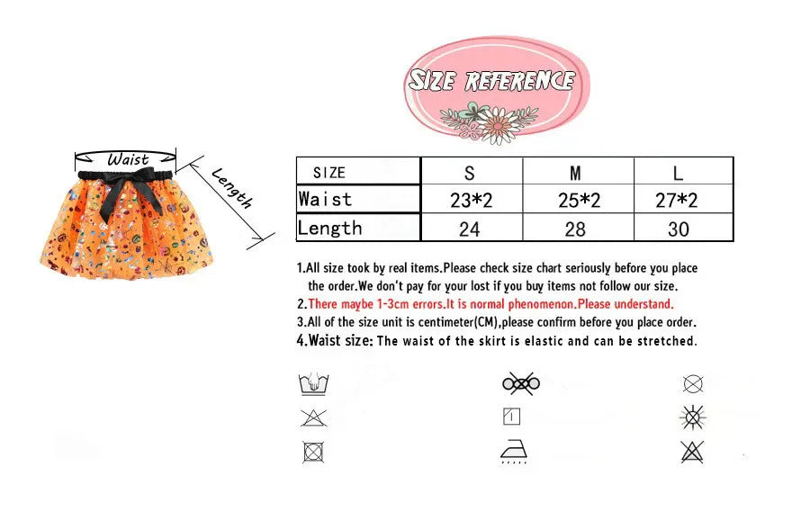 Girls' Halloween Tutu Skirt