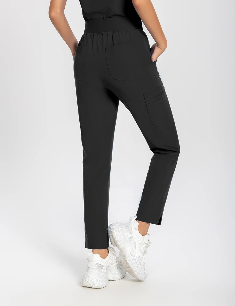 Women’s Antibacterial Scrubs Set – Soft V-Neck Top & Wrinkle-Resistant Pants