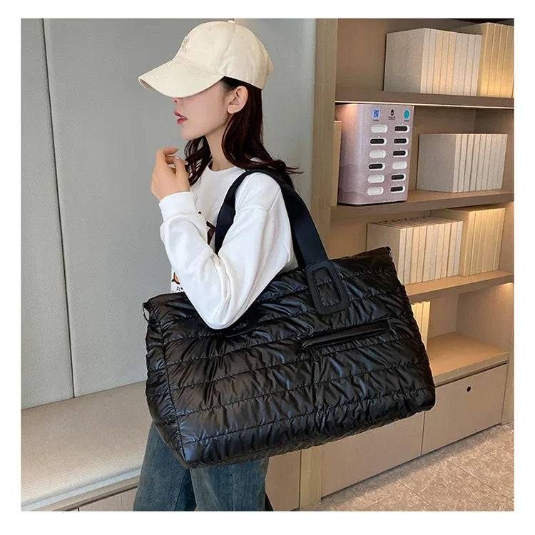 Women’s Travel & Gym Bag – Waterproof Fitness Handbag with Dry/Wet Separation, Perfect for Swimming, Yoga & Sports, Easy Single-Shoulder Carry