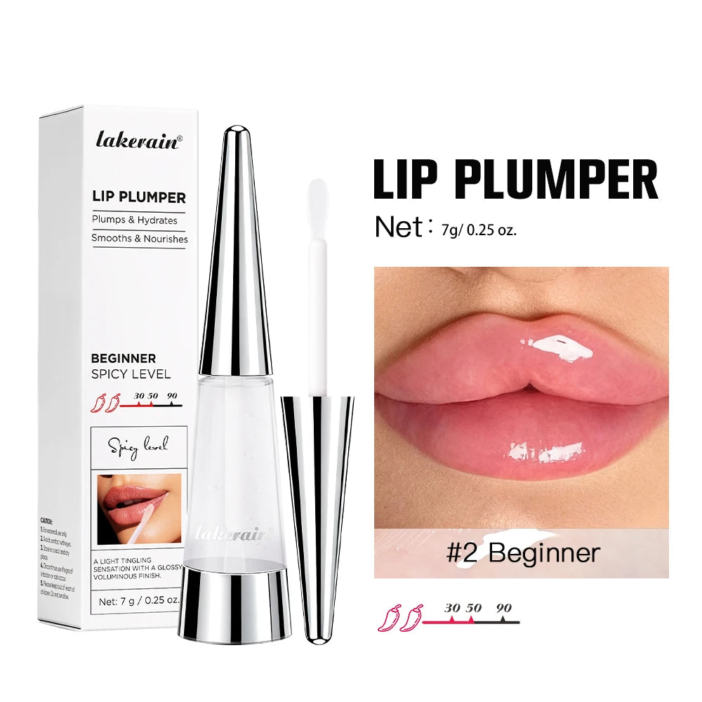 Hydrating Lip Plumper Gloss – Moisturizing Serum for Fuller, Smoother Looking Lips
