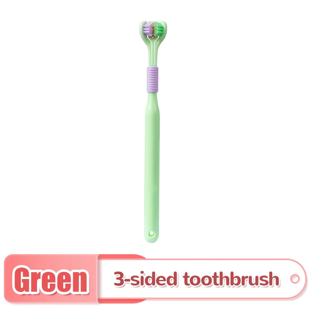 Three-Sided Toothbrush with Soft Ultra-Fine Bristles – Complete Oral Care & Gentle Teeth Cleaning