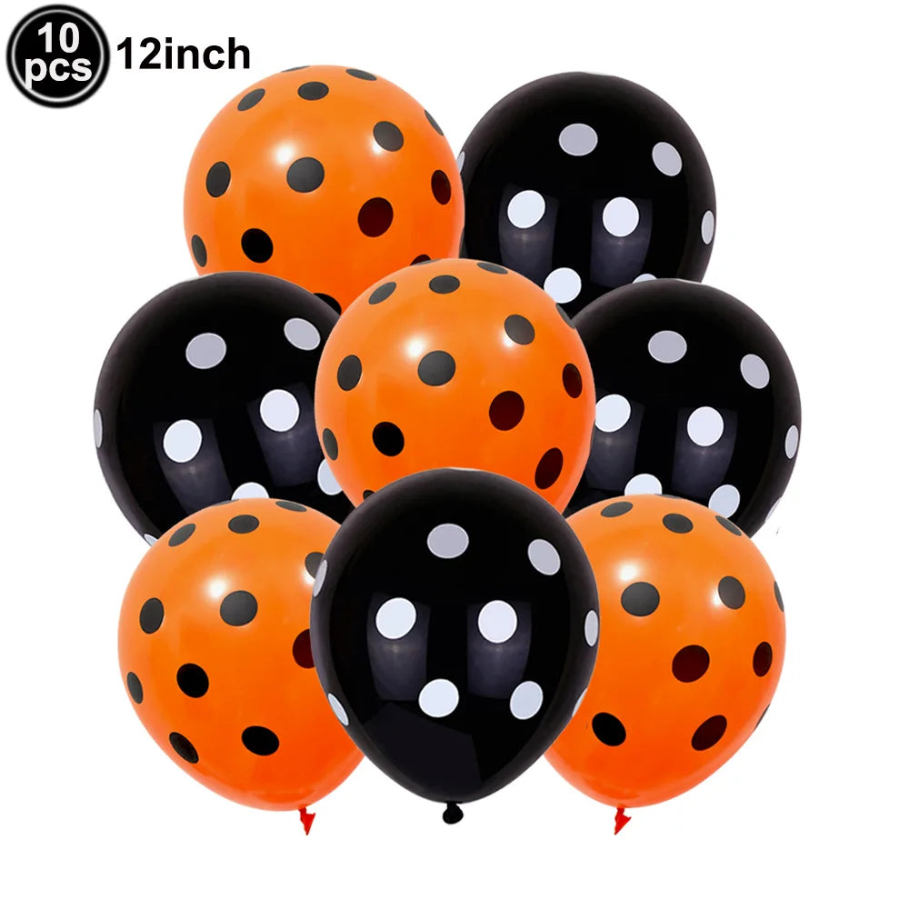 Halloween 12-Inch Latex Balloons for Spooky Party Decorations