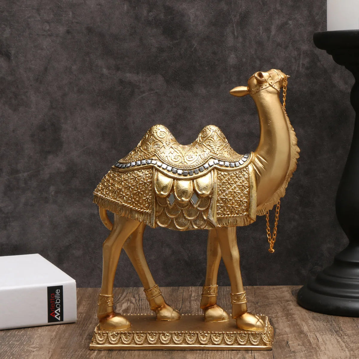 Classic Decorative Camel Statue – Elegant Indoor Home Décor Accent
