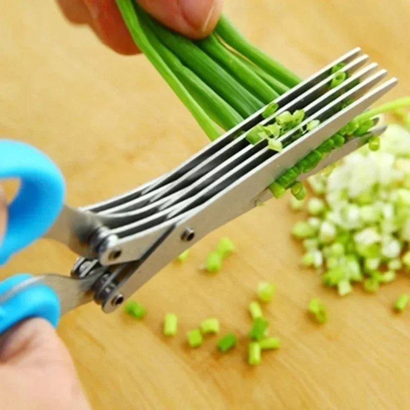 Premium Stainless Steel Kitchen Shears with Multi-Layer Blades for Fast Food Preparation