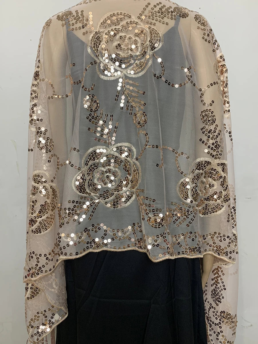 JJYANJIN Tassel Evening Shawl Wrap