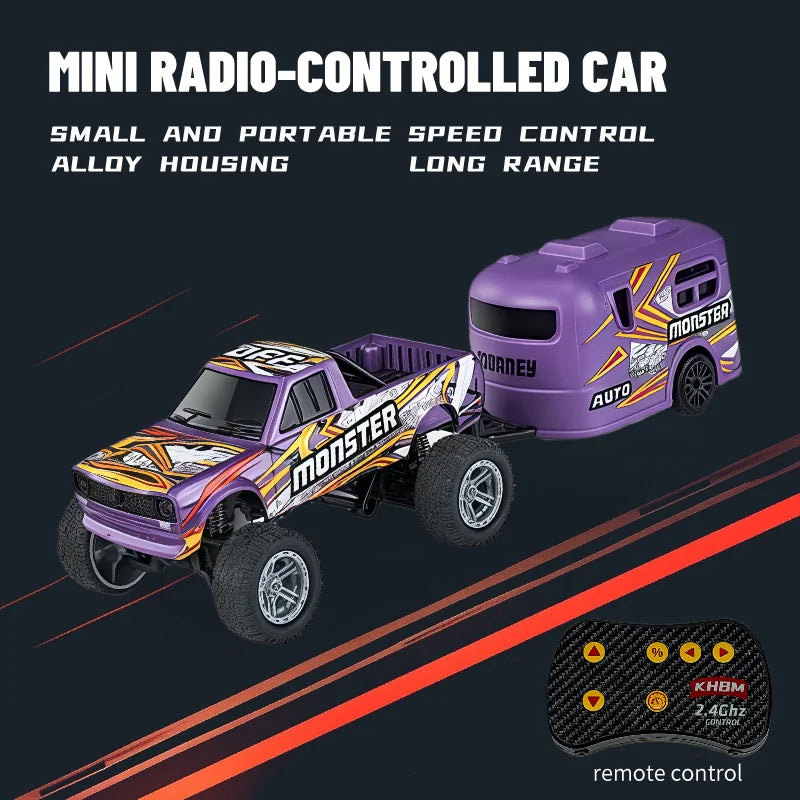 1/64 Scale Mini Alloy Remote Control Car – Portable RC Toy with Up to 60 Minutes Runtime – Fun Electronic Gift for Children