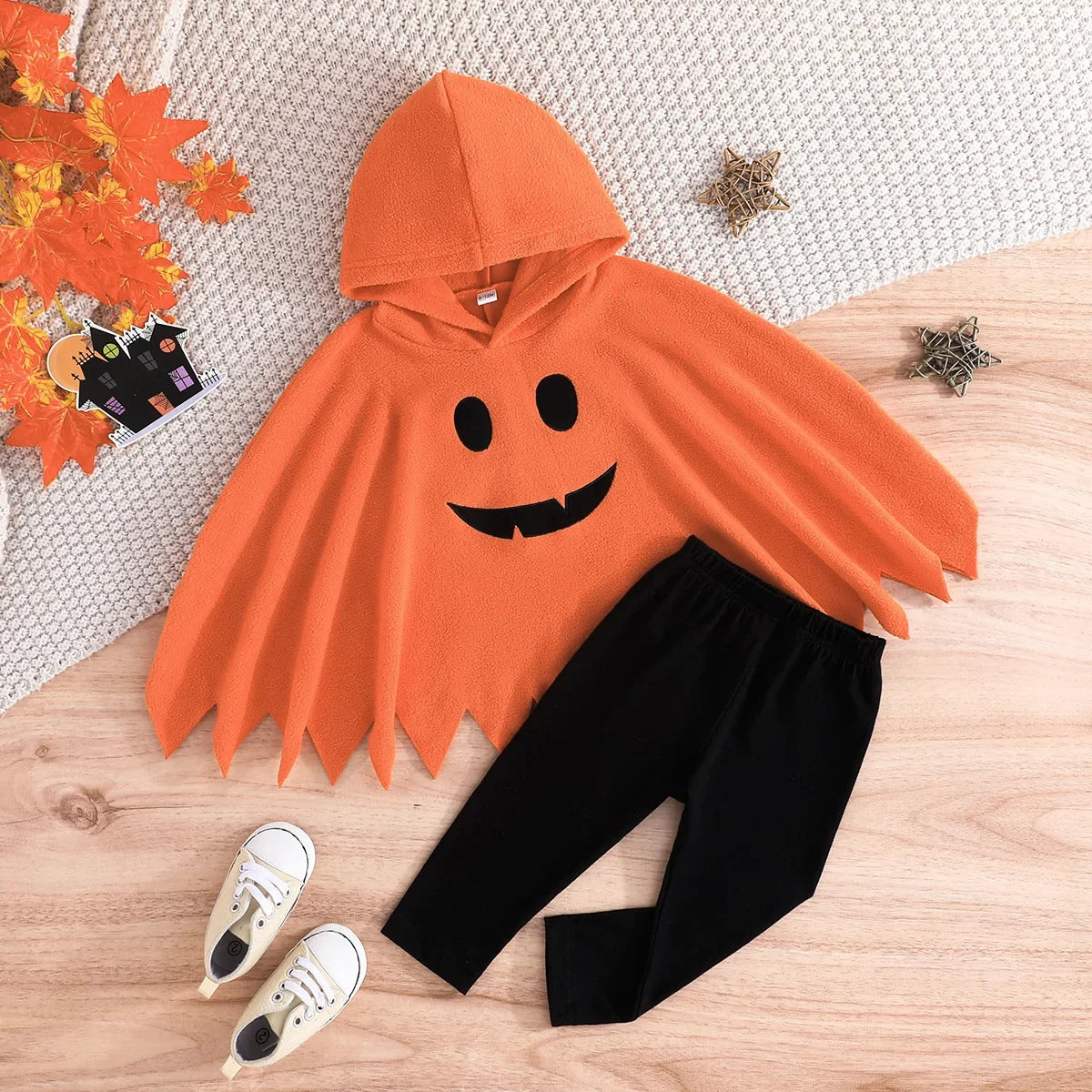 Halloween Ghost Hooded Costume Cape