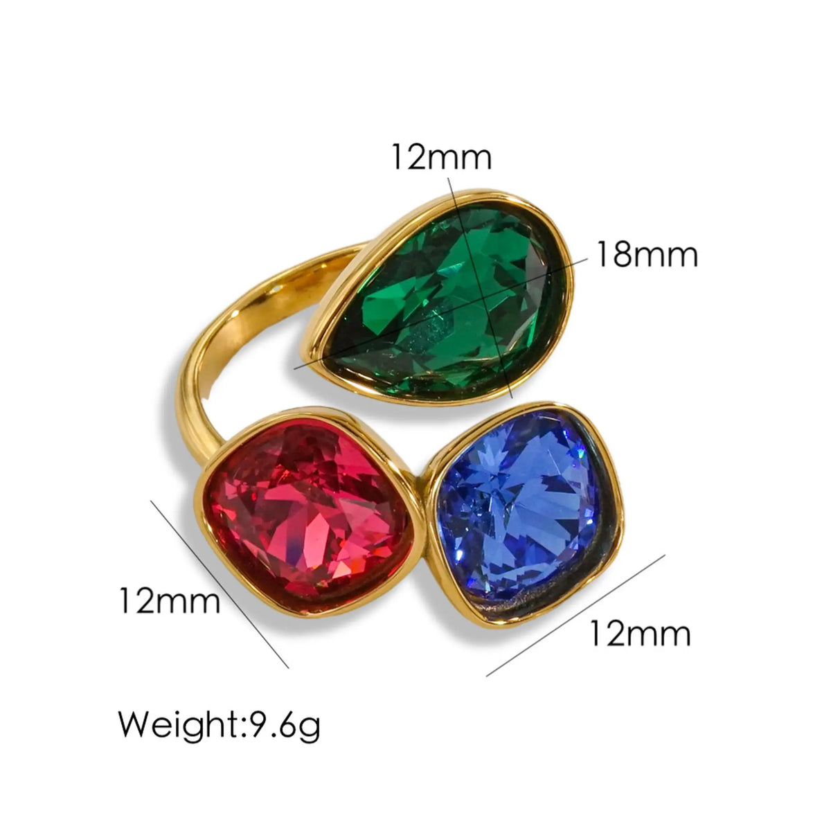 14K Gold-Plated Adjustable Ring