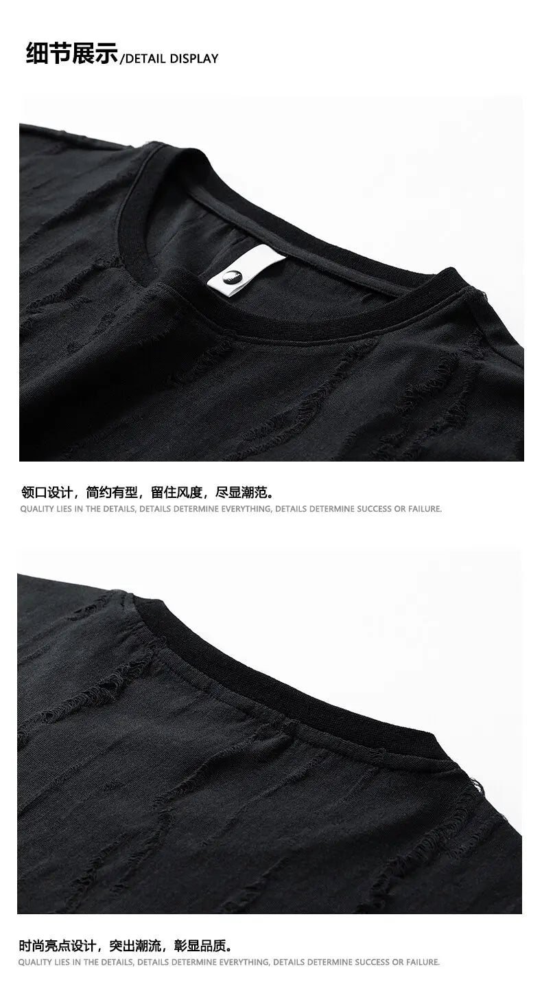Plus Size 8XL Summer Men's Casual Tracksuit Set – Solid Color Short Sleeve T-Shirt + Shorts – 2-Piece Sportswear