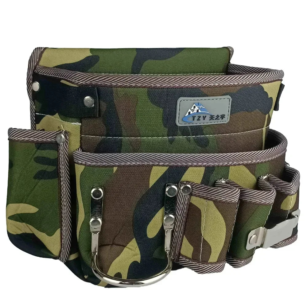 Multifunctional Tool Storage Waist Pack – Cowhide Mechanic & Plumber’s Pouch for Tools and Accessories