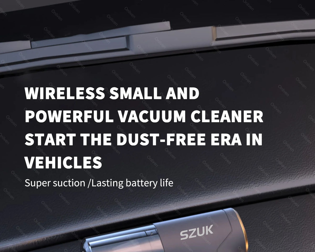 SZUK Cordless Handheld Car Vacuum Cleaner and Air Blower
