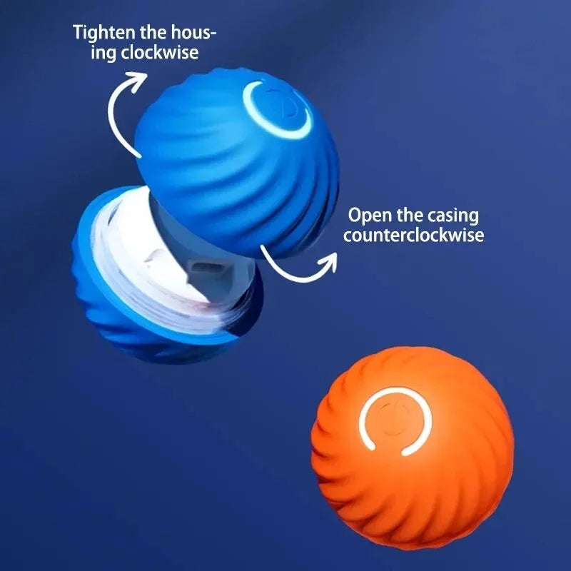 USB Rechargeable Interactive Pet Ball, Automatic Moving Toy for Puppies, Dogs, and Cats