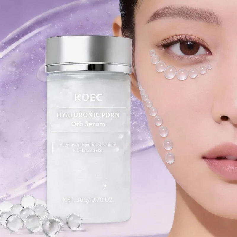 Hyaluronic Acid & Salmon DNA PDRN Beads Serum for Face – Hydrating, Firming, Anti-Aging, Brightening Korean Skincare Essence