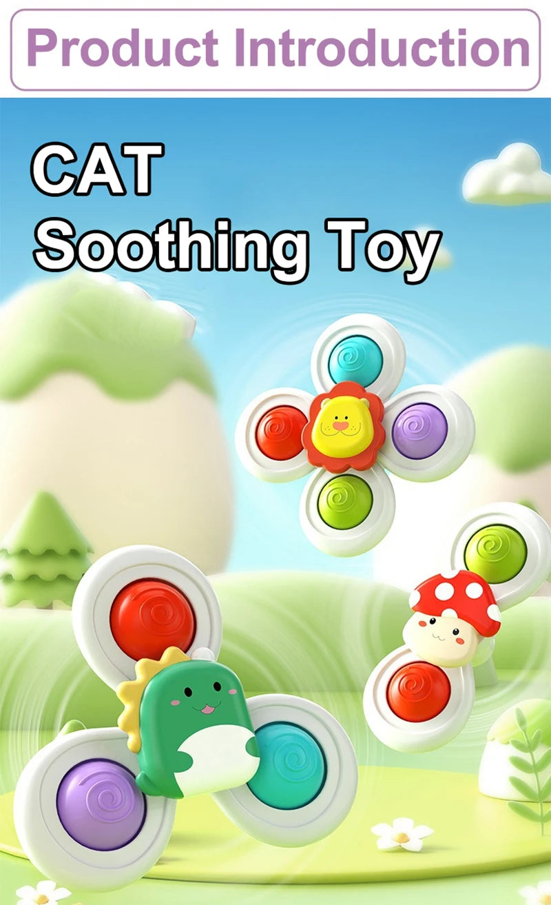 Suction Cup Spinner Cat Toy