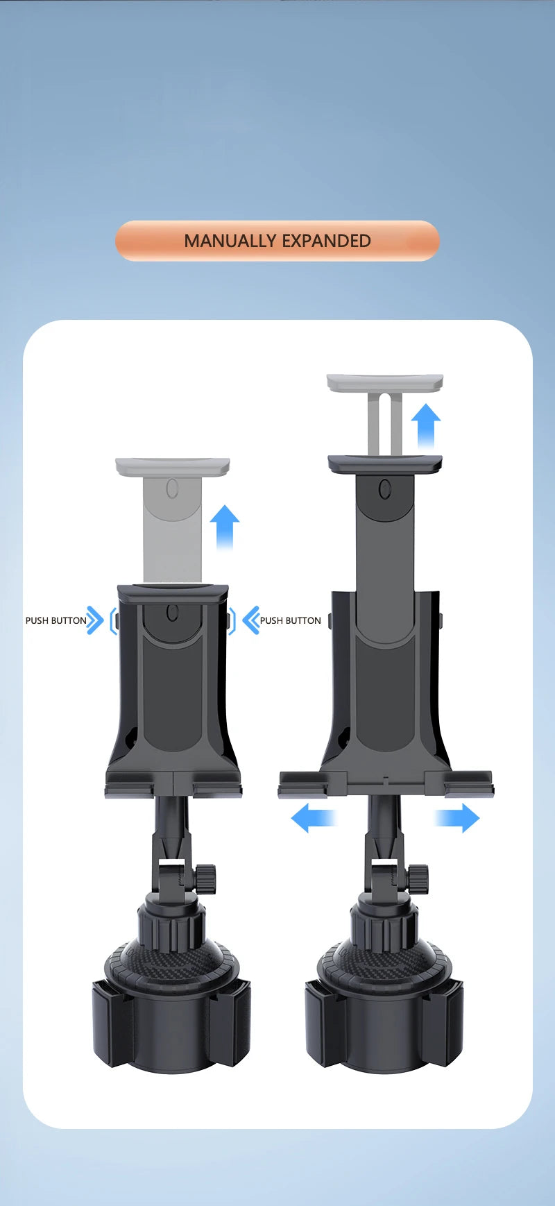 Car Cup Holder Phone and Tablet Mount
