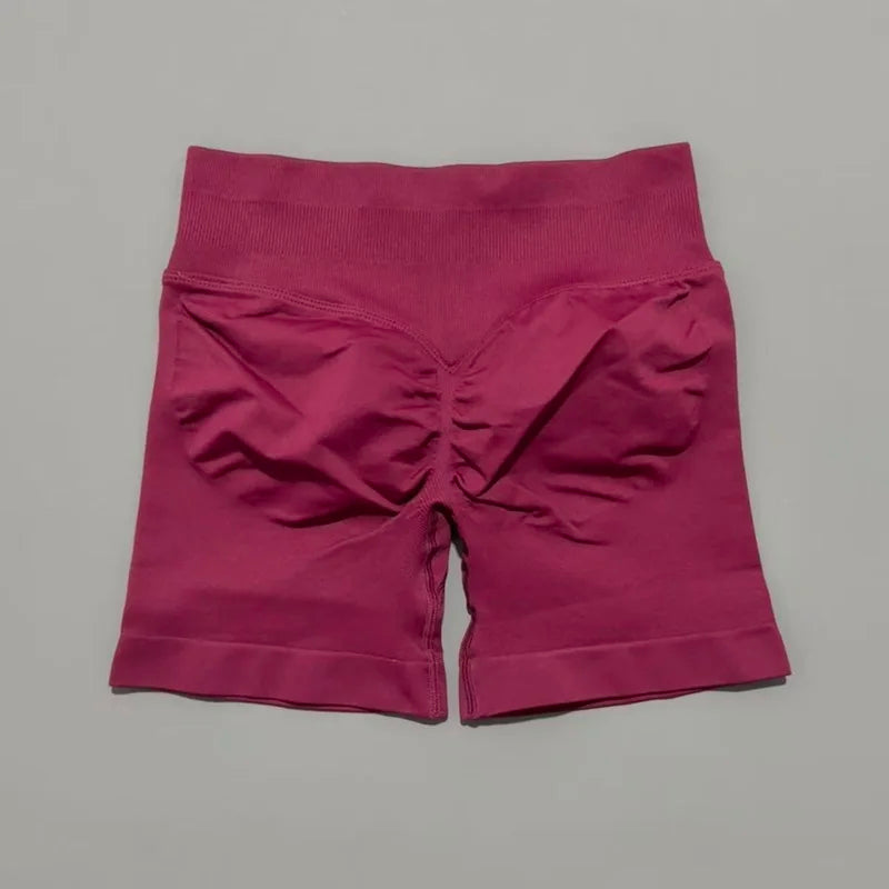 Women’s Seamless Biker Shorts – 4.5″ Low-Waist Fitness & Workout Shorts