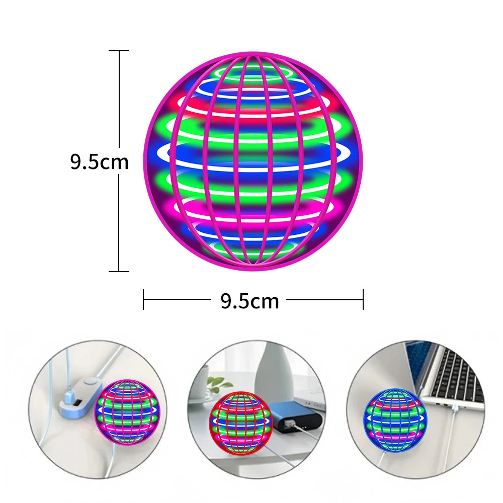 Flying LED Hover Ball – Hand-Controlled Spinning UFO Toy
