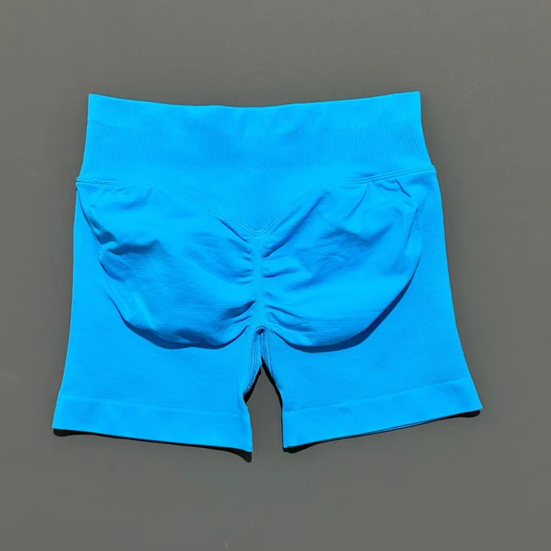 Women’s Seamless Biker Shorts – 4.5″ Low-Waist Fitness & Workout Shorts