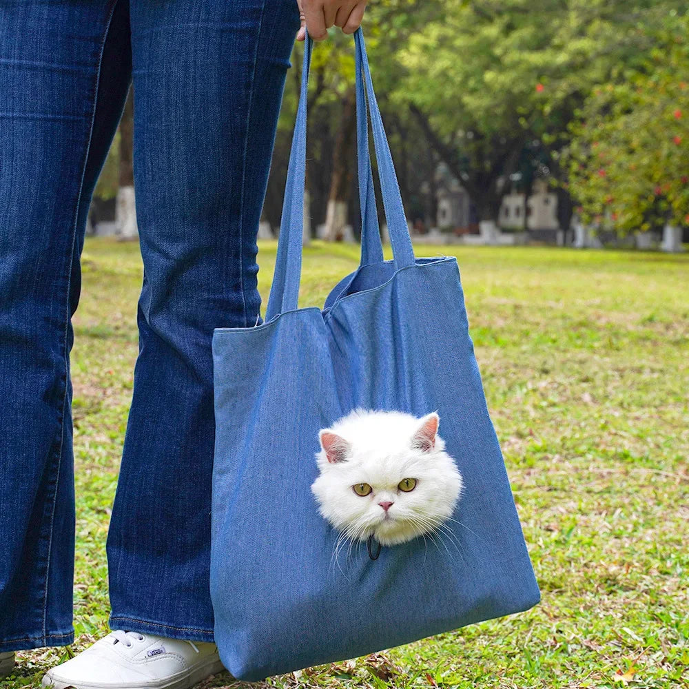 Pet Canvas Shoulder Bag Lion shaped Cat Tote Bag Comfortable Pet Tote Bag Shoulder Bag Portable Outdoor Cat Tote Bag