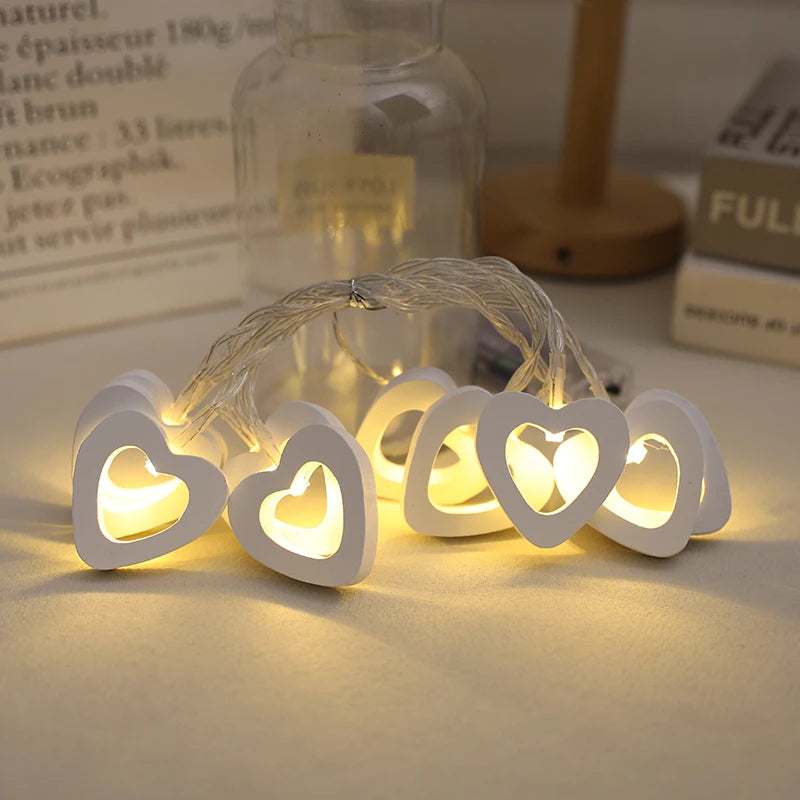 10 LED Heart String Lights – Decorative Garland for Valentine’s Day, Weddings, Birthdays, and Home