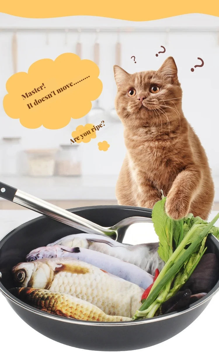 Interactive Electric Fish Cat Toy with USB Rechargeable Motion for Chewing, Playing & Entertainment