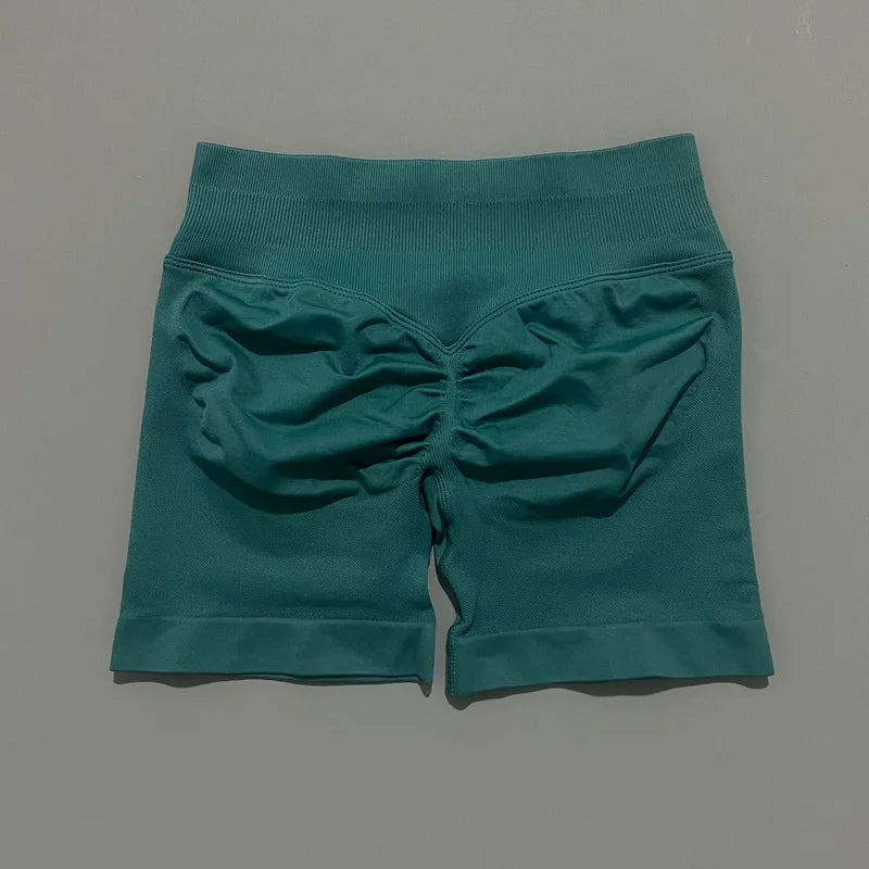 Women’s Seamless Biker Shorts – 4.5″ Low-Waist Fitness & Workout Shorts
