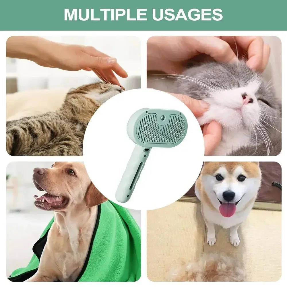 Pet Mist Grooming Brush for Cats and Dogs