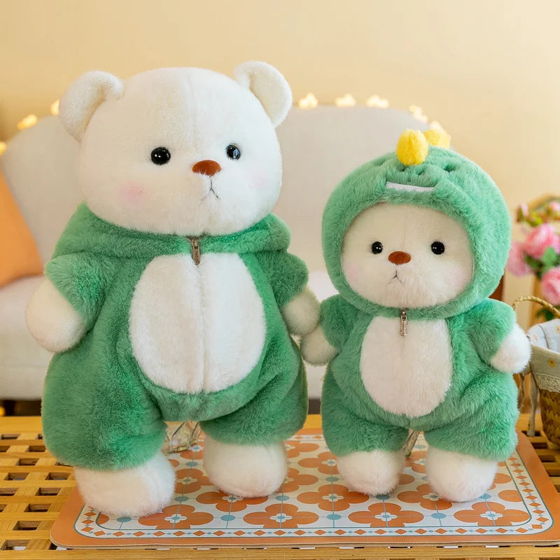 Anime Plush Toy 25/35cm – Jointed Bear, Bunny, Duck, Shark, and Pig Stuffed Animal