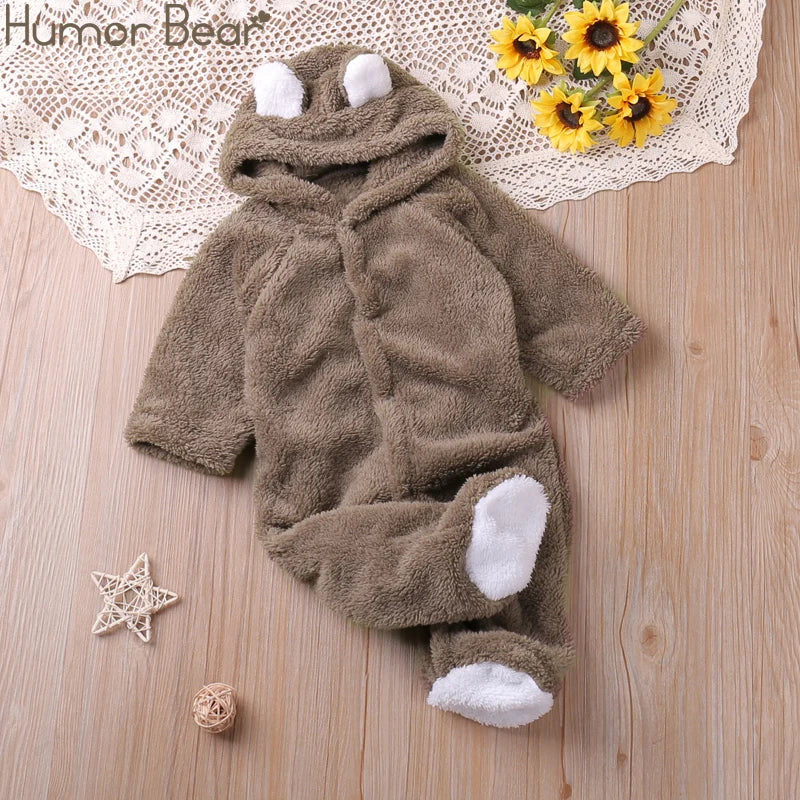 Baby & Toddler Long Sleeve Romper – Cartoon Style Playsuit Jumpsuit for Boys and Girls, Autumn/Winter