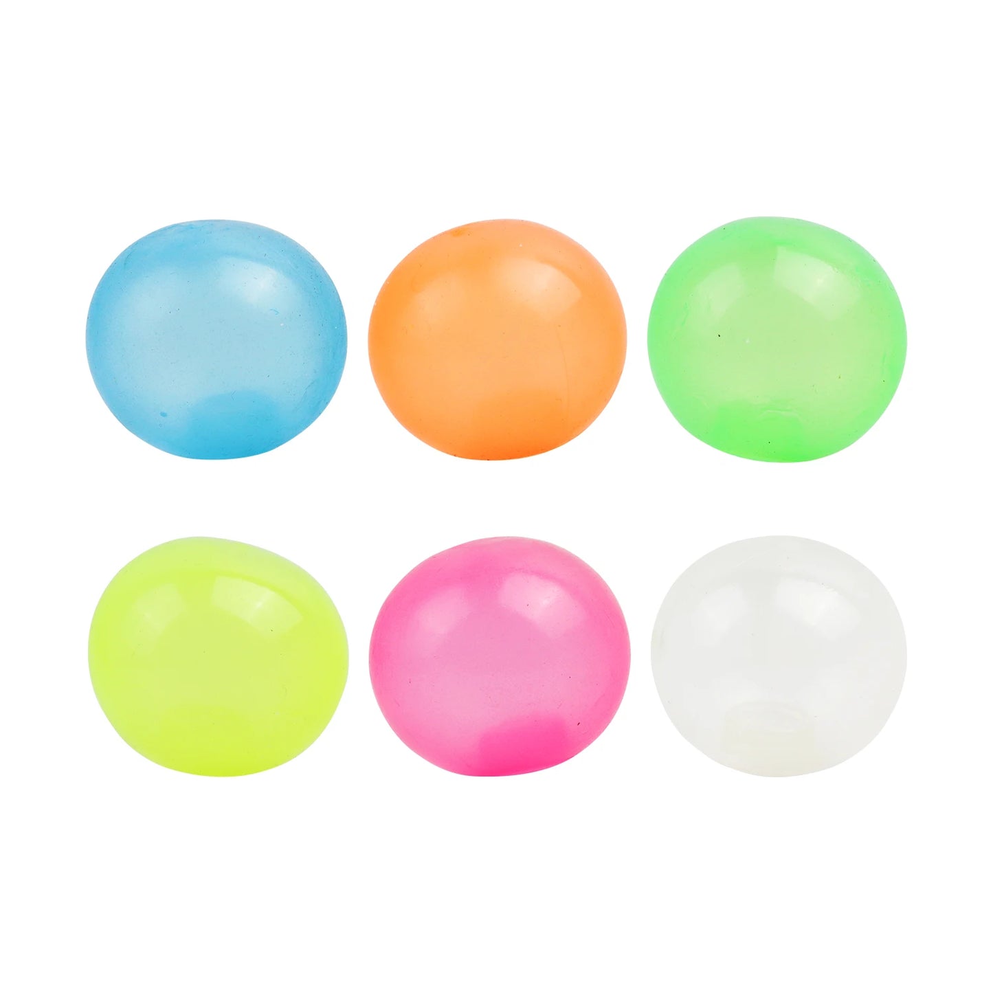Colorful Luminous Sticky Balls – 6 Pack