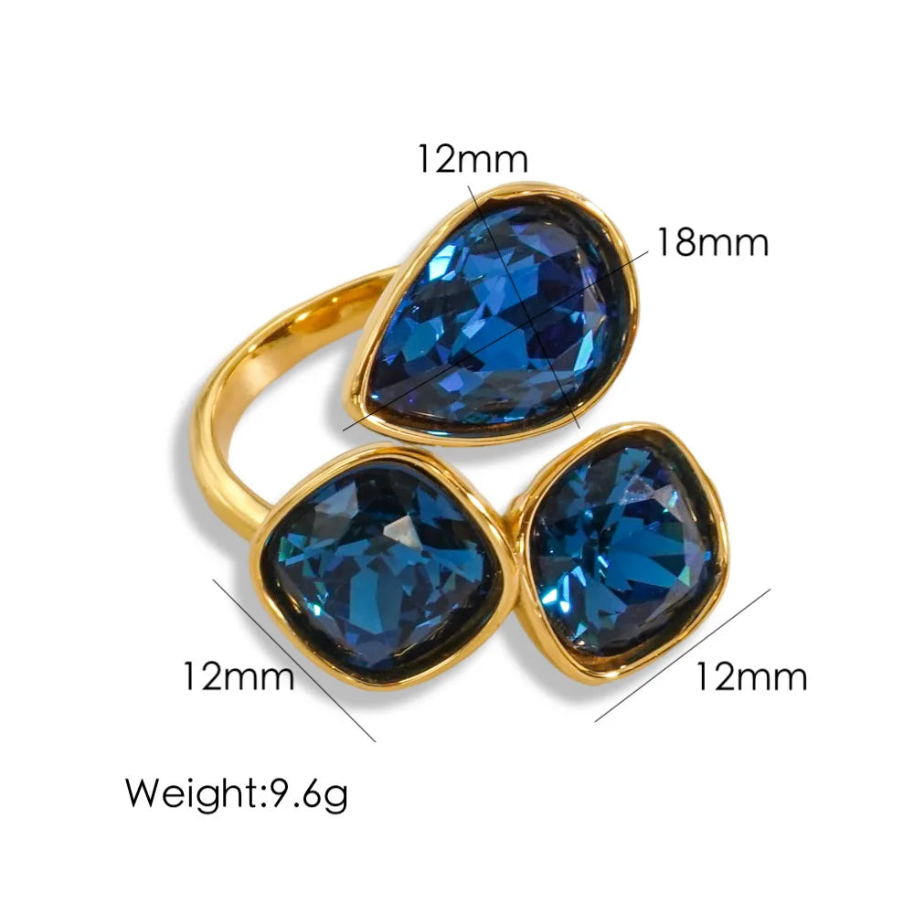 14K Gold-Plated Adjustable Ring